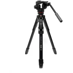 Manfrotto ONE Videostativ Alu Kit mit Fluid Videokopf 502X