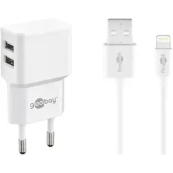 Goobay Apple Lightning Dual Ladeset 2,4 A