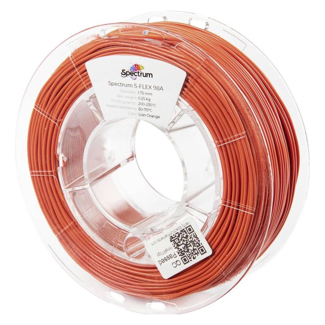 Spectrum Filaments 80526 S-Flex 98A Filament Flexibles Filament flexibel, chemis (250 g, 1.75 mm) (80526)