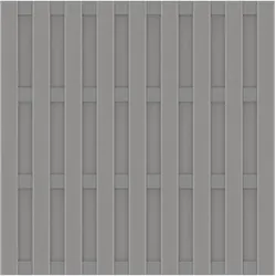 TraumGarten Jumbo WPC Alu-Design 179x179 cm Grau mit Alu-Querriegel in Grau