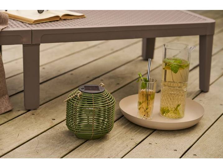 Garten Solar-Laterne „Vormina“ – wetterfest für Balkon & Outdoor-Bereich - grün - Luxusbetten24