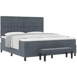 vidaXL, Boxspringbett, Rodrigo Crystal button tufted (180 x 200 cm)