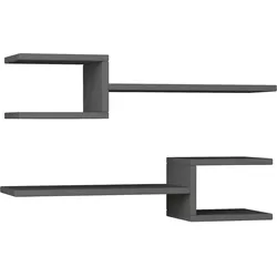 Wandboard Fork ca. 75x17x20 cm Anthrazit