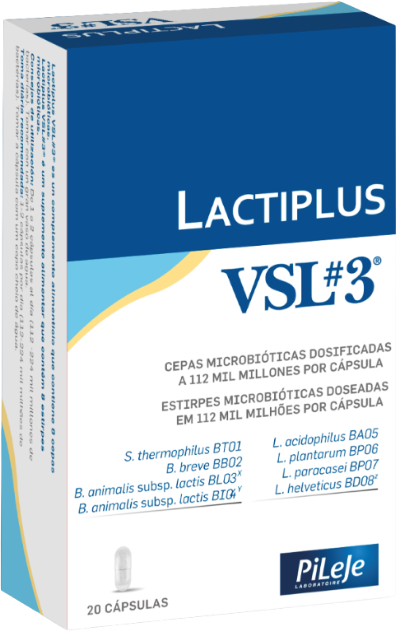 Pileje Lactiplus VSL3 20 cápsulas
