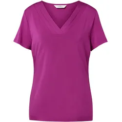 Tchibo - Shirt mit Faltendetail - Damen - Gr. S - rot