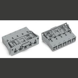 WAGO 770-755/062-000 Netz-Steckverbinder WINSTA MIDI Stecker, gerade Gesamtpolzahl: 5 25 A Grau 100 St.