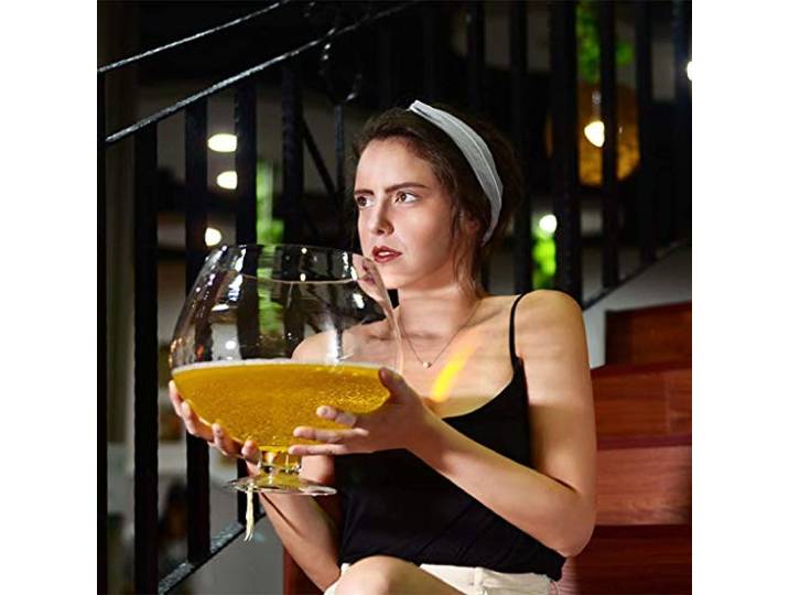 BOSHYUM Extra großes Weinglas, riesiges Bierglas, Rotweinglas, personalisierte Kelchbar, Whiskyglas mit großem Fassungsvermögen