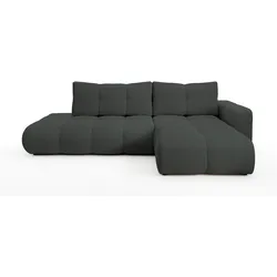 ECKSOFA DUCA R-S Grau Jersey mit Schlaffunktion