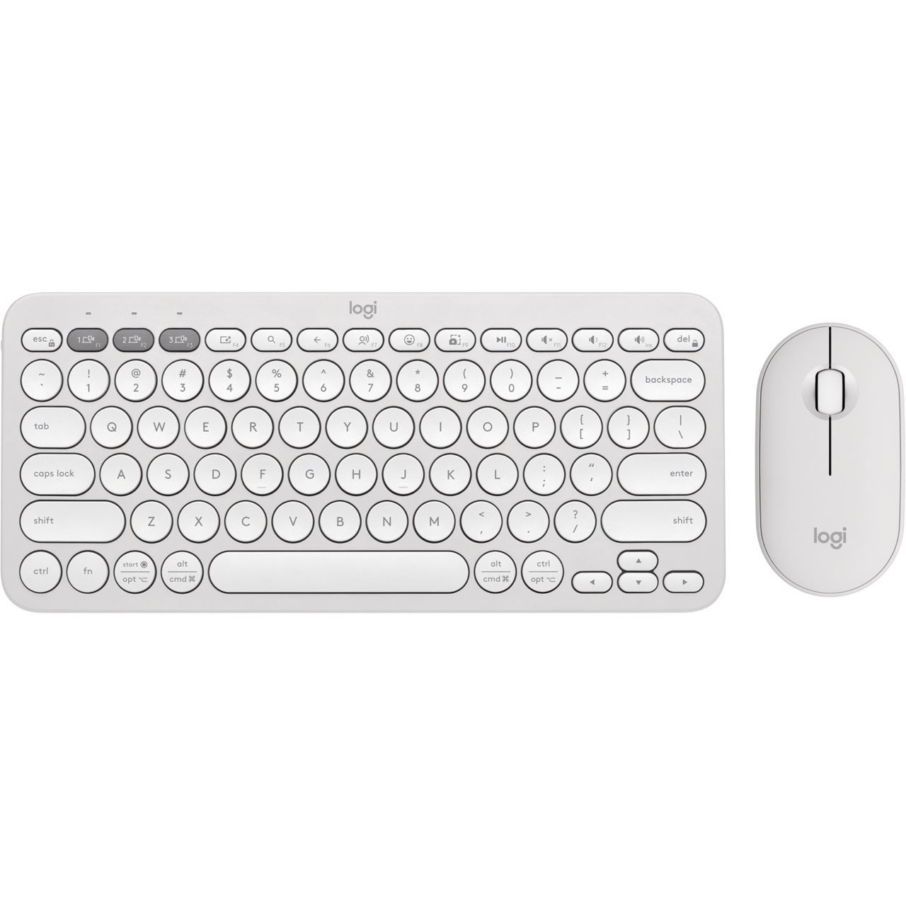 LOGITECH PEBBLE 2 COMBO TONAL WHITE US