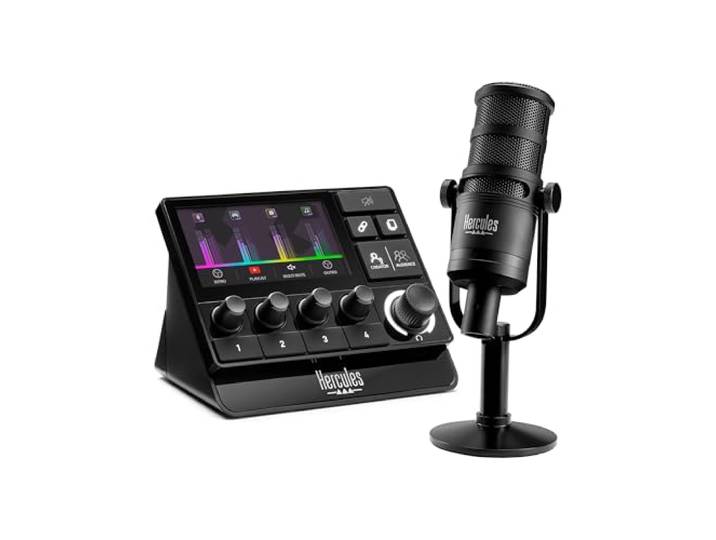 Hercules Stream Essentials Kit - Stream 200 Controller & XLR Mic PC
