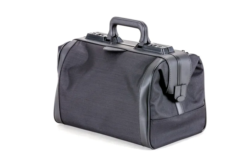Dürasol Arzttasche Rusticana Nylon Gewebe, schwarz, Großformat 43 x 21 x 27 cm, 1 Vortasche 9161