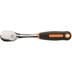 Bahco, Ratsche, Birnenförmige 1/2"-Umschaltknarre mit 80 Zähnen und 4,5°-Rückschwenkwinkel, 270 mm (1/2")