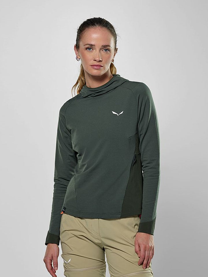 Salewa Funktionslongsleeve "Puez AM" in Khaki - 36