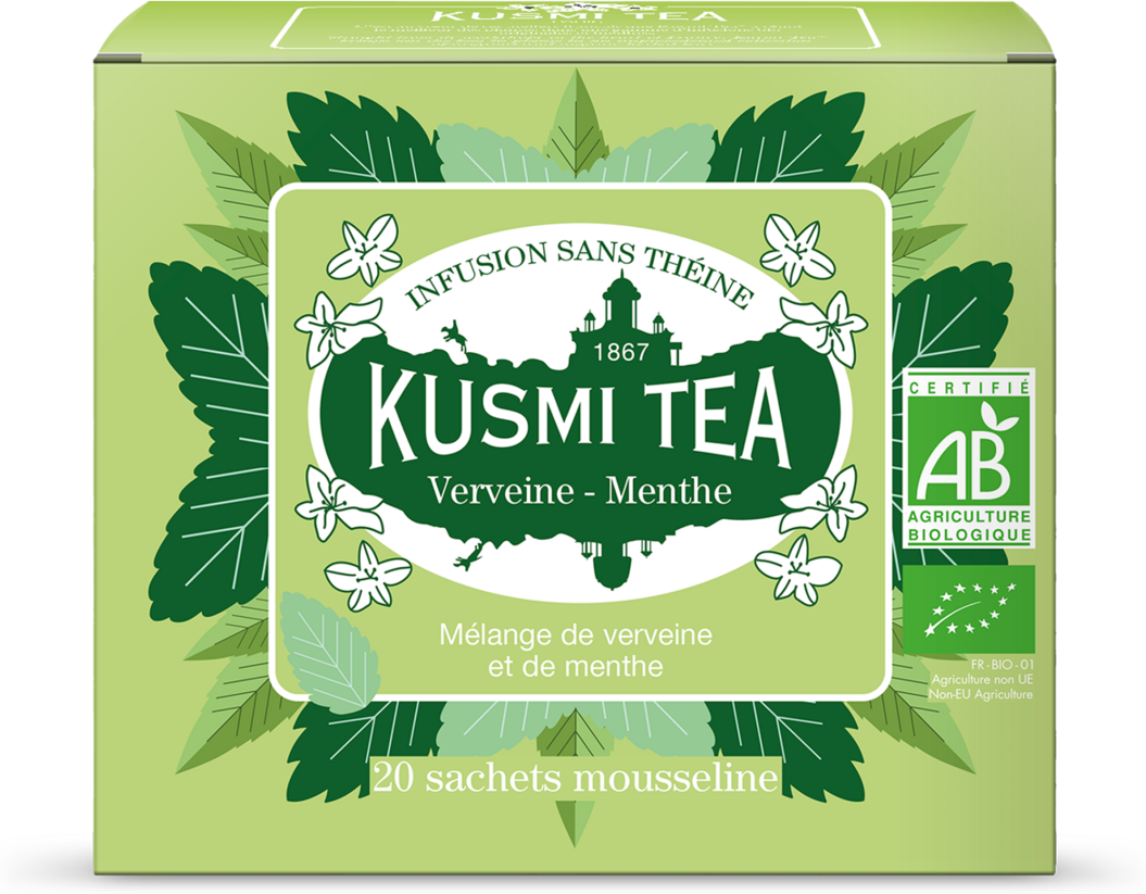 Zitronenverbene-Minze - Aufgüsse verbene, minze, bio - Kusmi Tea