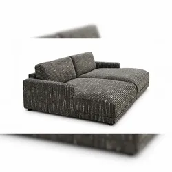KAWOLA Big Sofa MARLIN Stoff braun