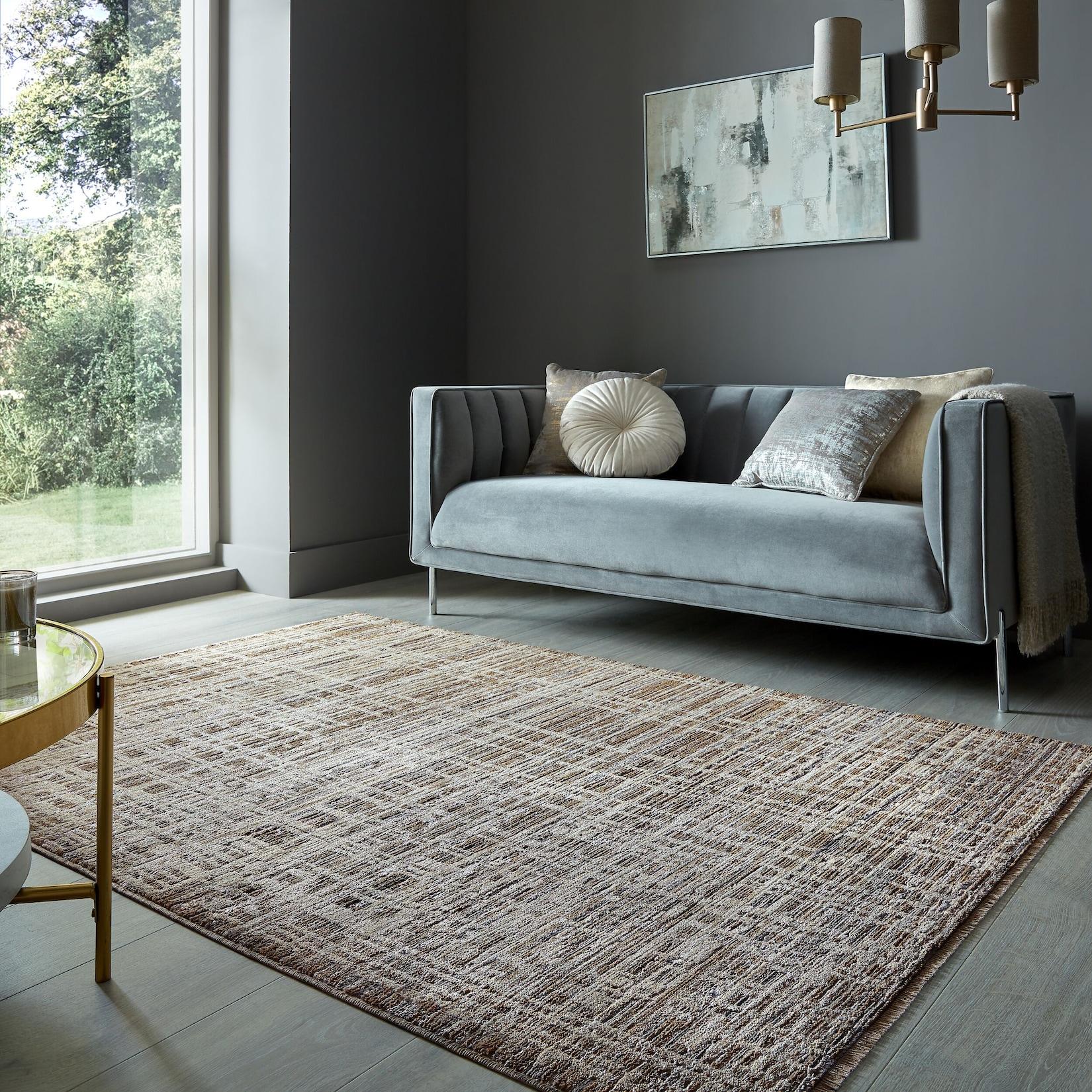 Teppich geometrisch Erdtöne 200 x 300 cm - ADUR Kadima Design