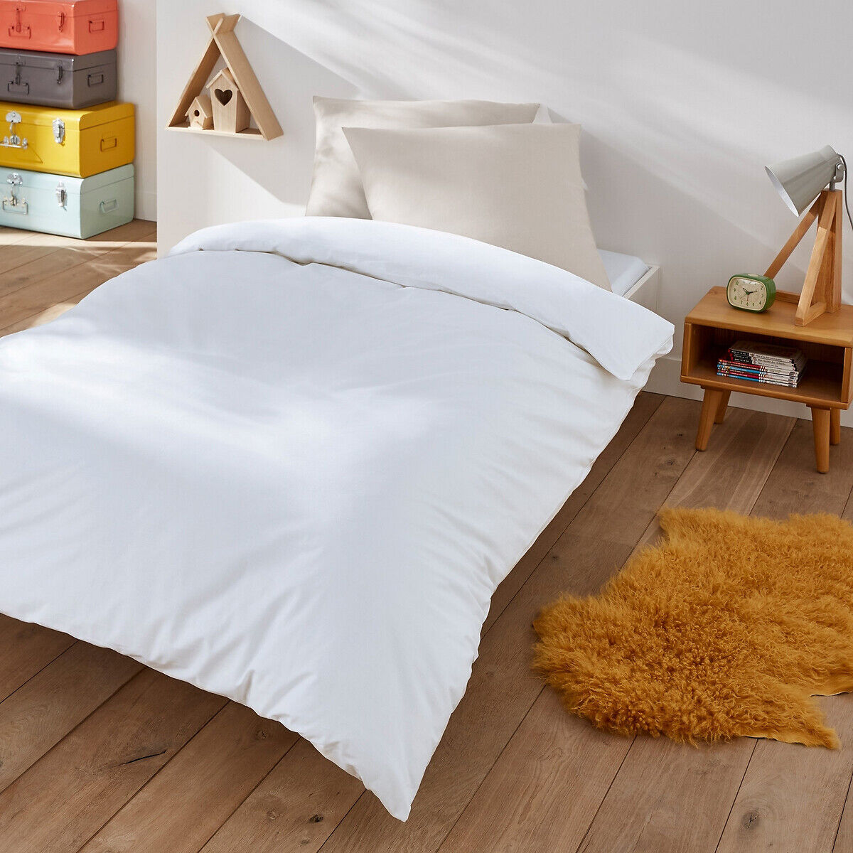 LA REDOUTE INTERIEURS Drap housse enfant uni en polycoton, Scenario
