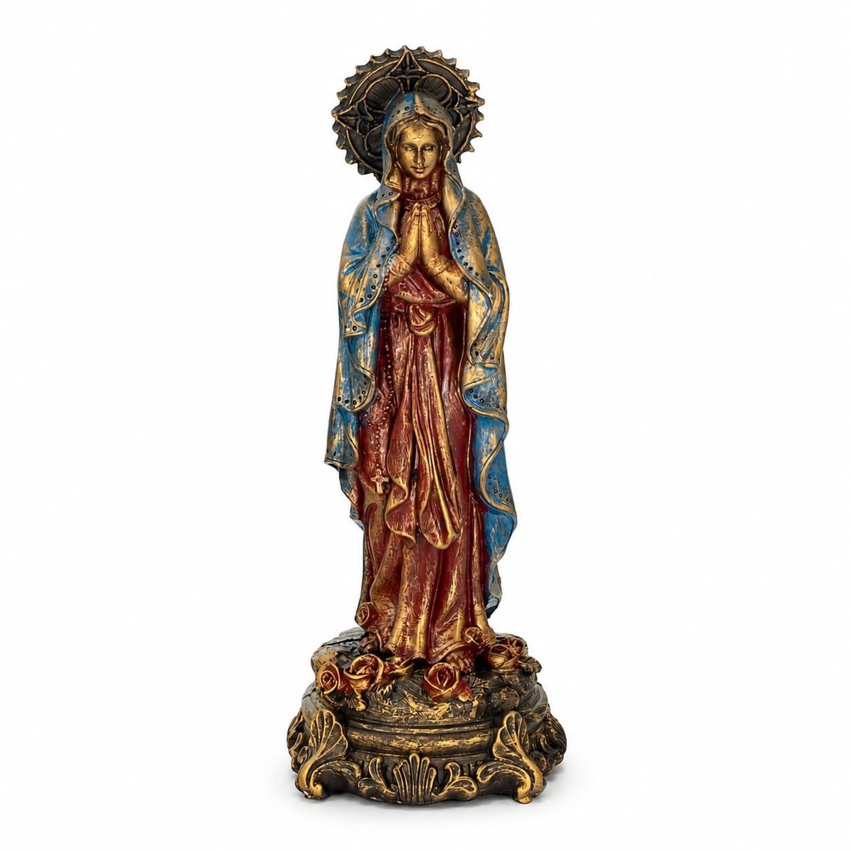 Dailygoods - Gezegend Moeder Maria Standbeeld - Elegante Woondecoratie - Hoogte: 20,5 cm