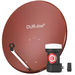 DUR-line MDA 90 Rot - Sat-Komplettanlage mit Single LNB