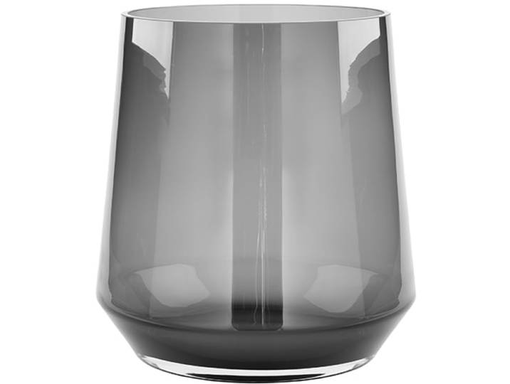 Dekovase FINK LINEA , grau, H:25cm Ø:21cm, Glas, Vasen, Dekovase, aus durchgefärbtem Opalglas