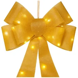 Koopman, Christbaumschmuck, Schleife 61 cm LED Gold