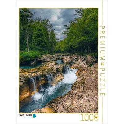 CALVENDO Puzzle Mostnica Schlucht | 1000 Teile Lege-Größe 64x48cm Foto-Puzzle für glückliche Stunden
