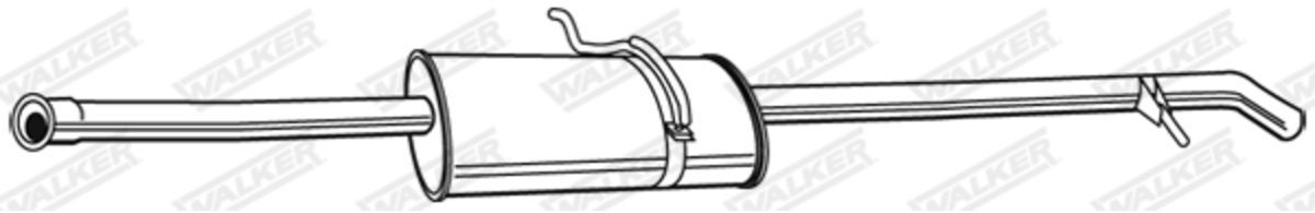 Endschalldämpfer WALKER 23123