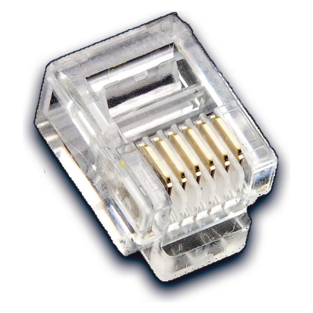 Wirewin Modularstecker RJ-12, 6P/6C, 100er-Pack (MOD 6-6 SF-100)