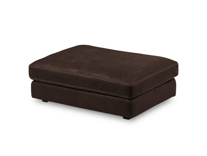 Livetastic Hocker, Dunkelbraun, Kunststoff, Echtleder, Anilinleder, rechteckig, 123x45x93 cm, Lederauswahl, Wohnzimmer, Hocker, Sitzhocker