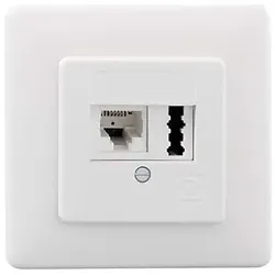 Rutenbeck Anschlußdose TAE6 F+N Up rw IAE/UAE8(6)#13311201