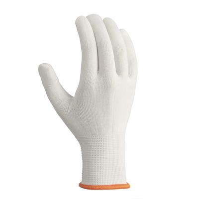 Feinstickhandschuhe, `NYLON`, ohne Beschichtung, Stickbund, weiß, teXXor 2407 - Größe 9 (L)
