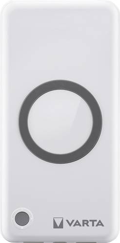 Varta 57913 Powerbank 10000 mAh Qi Wireless Charging, QC 3.0, USB PD LiPo Weiß Statusanzeige
