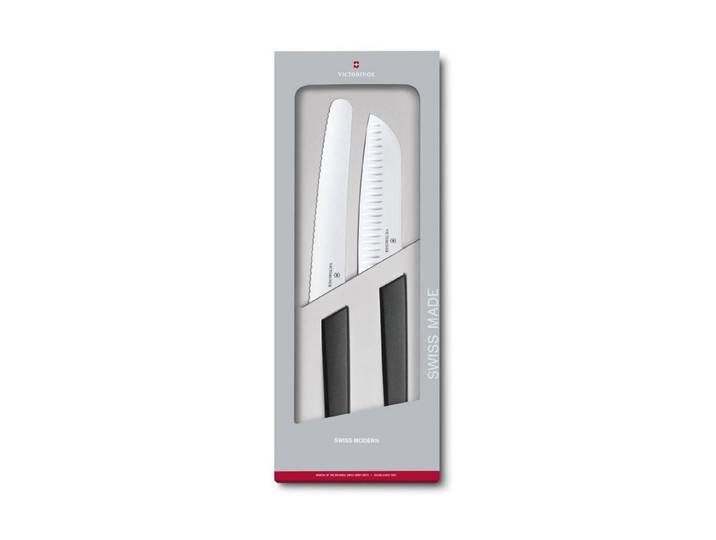 Allzweckmesser VICTORINOX Küchenmesser Swiss Modern , schwarz, Klingenlänge 22cm, Stahl, Kochmesser, Allzweckmesser