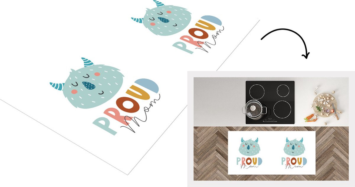 KitchenYeah Keukenloper Vinyl met Mama Quotes - 120 x 60 cm