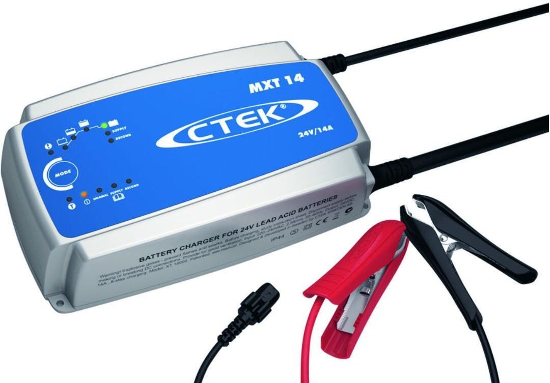 Batterie-Ladegerät CTEK "MXT 14.0", blau (weiß, neutral), Ladegeräte, Batterie-Ladegerät weiß, neutral Einheitsgröße