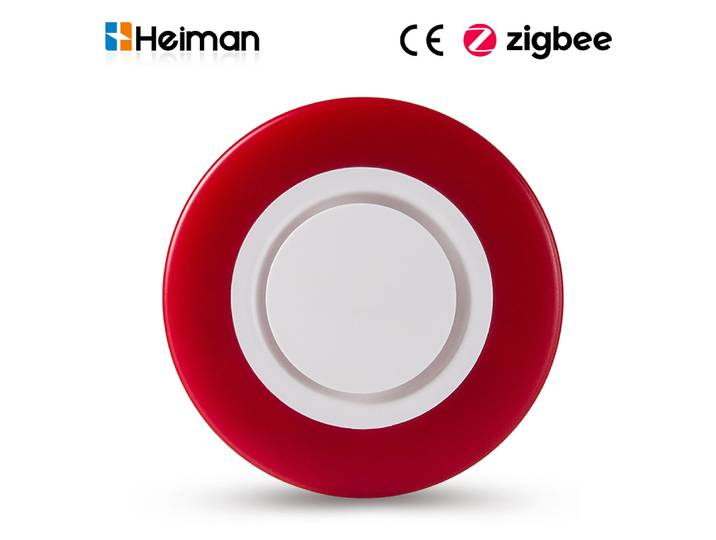 HEIMAN Zigbee-Alarme flash stroboscopique intelligente, son de sirène avec 95DB, gros sons pour menacer le voleur, HA1.2, 3.0