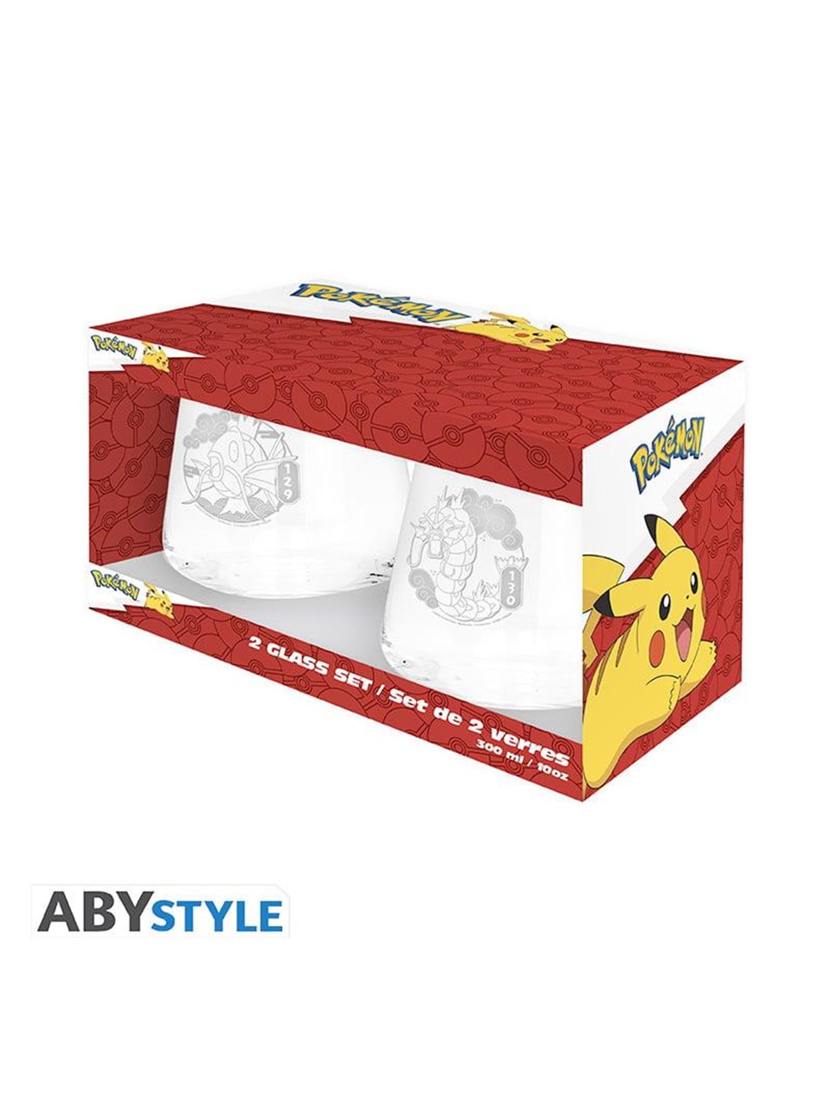 ABYstyle - POKEMON 2 Glass Set Magikarp & Gyarados - Glas