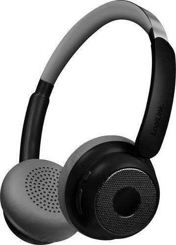 LogiLink BT0072 Over Ear Kopfhörer Bluetooth Schwarz
