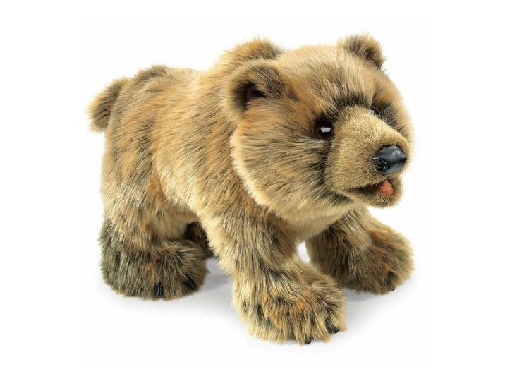 Folkmanis Handpuppen Handpuppe Folkmanis Handpuppe Grizzlybär 2954 (Packung)
