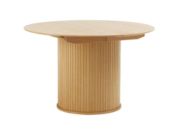 Ausziehbarer Tisch Gativel 120-167 cm Lamellen natürliche Eiche