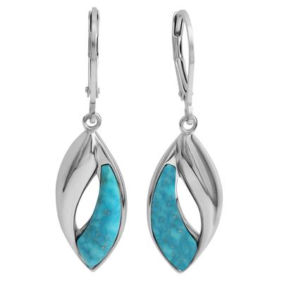 Paar Ohrhänger FIRETTI "Schmuck Geschenk Silber 925 Ohrschmuck Patentbrisur Edelstein", bunt (silberfarben, türkis, türkis), Ohrringe, Damen, Silber 925 (Sterlingsilber), mit Türkis