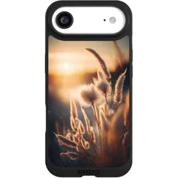 Nivocase Handyhülle für Apple iPhone Air Hülle NIVOpure Case Schwarz Natur Sonne Pampasgras (Apple iPhone Air), Smartphone Hülle, Schwarz
