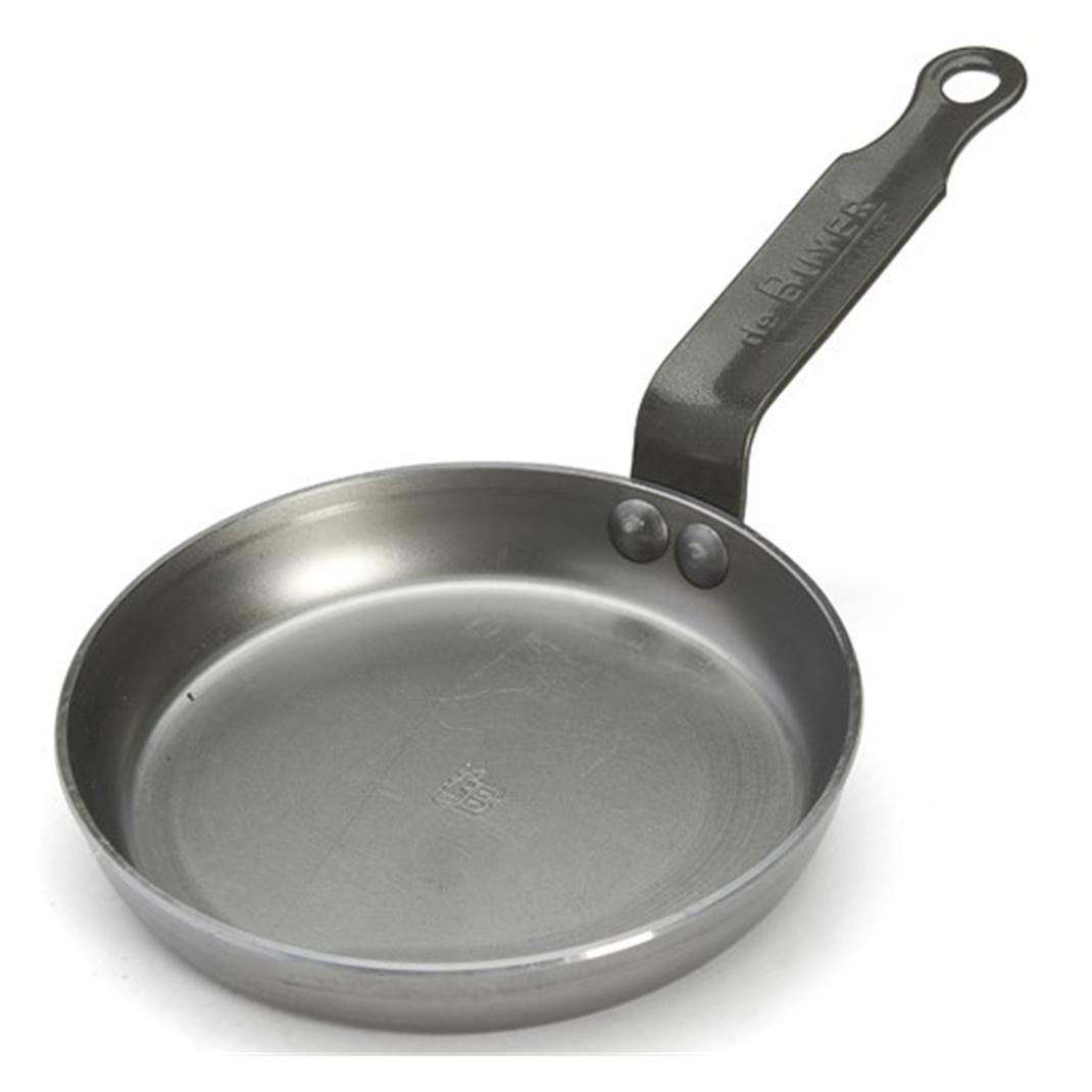 de Buyer Blinis-Pfännchen Mineral B - ø 14 cm (Bratpfanne, Eisen, Stahl, 14 x 6 cm) (5612)