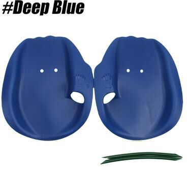 Shop Station PowerGrip Swimming Hand Paddles For Swim Training, Strength Building & Stroke Technique Improvement deep Blue