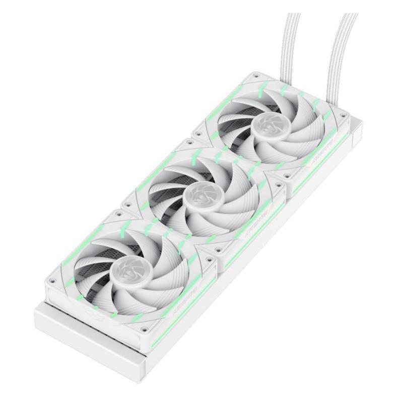 GameMax Kit Watercooling AIO Hailstorm 360mm (Blanc) (HAILSTORM 360 LCD WH)