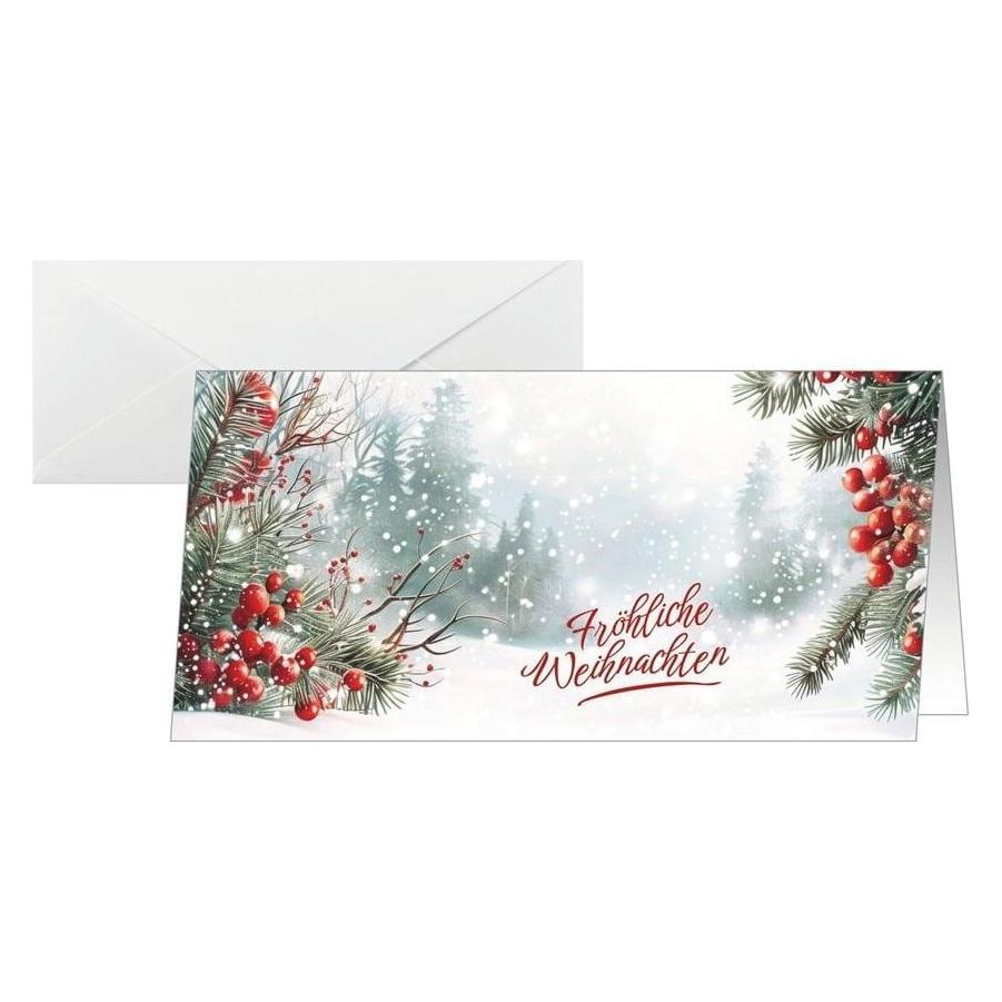Sigel Weihnachtskarte "Scandinavian Snow" (25 Stk.) (DS645)