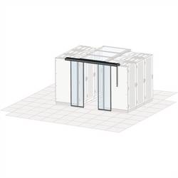 nVent SCHROFF 21130073 19 Zoll Netzwerkschrank-Schiebetür Schwarz/Grau