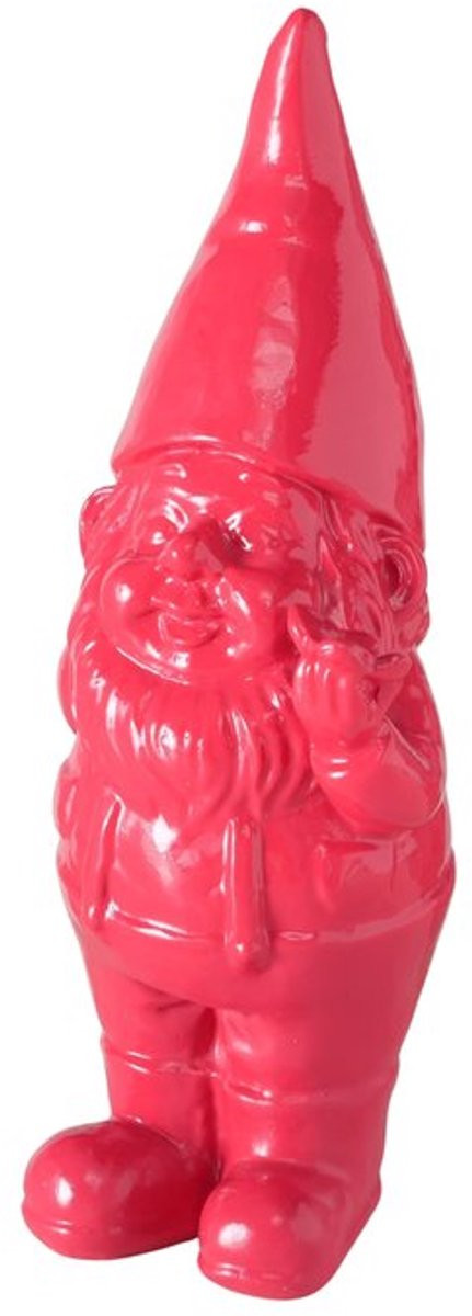 Boltze Kabouter Hansie Decoratief Beeldje Fuchsia Polyresin Hoogte: 27,5 cm