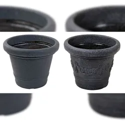 Blumenkübel SIENA anthrazit Blumentopf Pflanzgefäß Pflanzentopf Blumengefäß  TOP Anthrazit