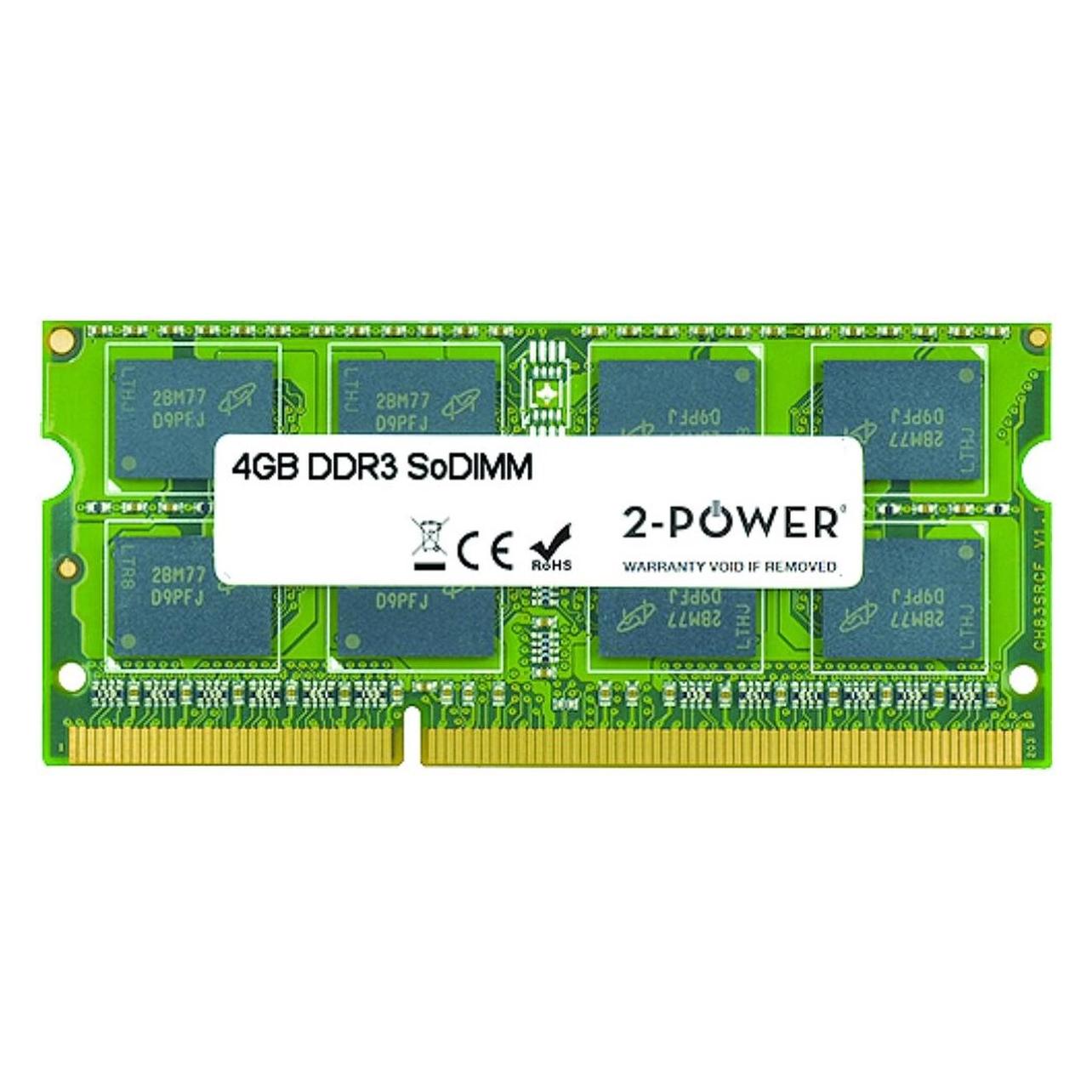 2-Power 4GB MultiSpeed 1066/1333/1600 MHz SoDIMM (1 x 4GB, 1600 MHz, DDR3L-RAM, SO-DIMM) (MEM0802A)